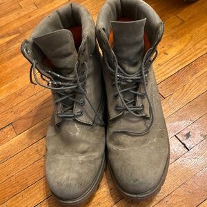 Timberland 400 Gram Primaloft Boots Men's Gray Green Leather 12M